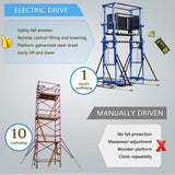 Heavy-Duty 660-Pound Load Electric Scaffolding Lift Platform (SAK39164)
