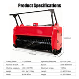 Heavy-Duty 72-Inch Hydraulic Forestry Mulcher Skid Steer Loader Attachment (SAK39168)
