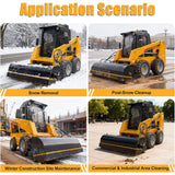 Heavy-Duty 72-Inch Industrial Skid Steer Sweeper Attachment (SAK87013)