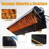 Heavy-Duty 72-Inch Industrial Skid Steer Sweeper Attachment (SAK87013)