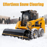 Heavy-Duty 72-Inch Industrial Skid Steer Sweeper Attachment (SAK87013)