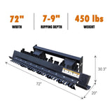 Heavy-Duty 72-Inch Leveler Ripper Scarifier Skid Steer Attachment (SAK25794)