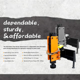 Heavy-Duty 750 FT-LB Hydraulic Skid Steer Pile Hammer Attachment (SAK59134)
