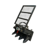 Heavy-Duty 7.5T Forestry Logging Winch Skid Steer Attachment With 100FT Steel Cable (SAK63902)