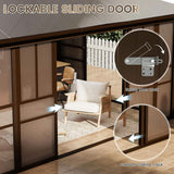 Alora Edge Heavy-Duty Aluminum Frame Outdoor Backyard Solarium With Polycarbornate Roof And Adjustable Panels (SAK68513)