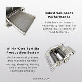 Heavy-Duty Commercial Automatic Corn Tortilla Making Machine (SAK60513)