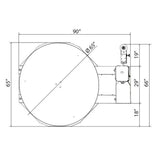 Heavy-Duty Commercial Pallet Carousel Shrink Wrapping Skid Turntable Machine (SAK62410)