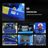 Heavy-Duty Commercial Remote-Controlled Lawn Mower With Snow Plow (SAK85214)