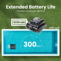 Heavy Duty Cordless Wall Climbing Robotic Pool Vacuum Cleaner (SAK80239)