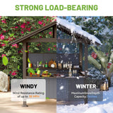 [06X09FT] Alora Heavy-Duty Gable Roof Hardtop Grill Gazebo (SAK49731)