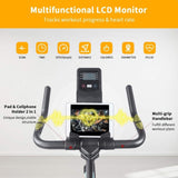 IFast Heavy-Duty Indoor Smart Stationary Fitness Cardio Training Spin Bike For Home Gyms (SAK65195)