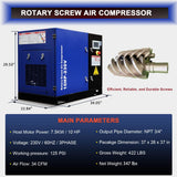 Heavy-Duty Industrial Rotary Screw Air Compressor (SAK04891)