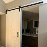 J Strap Heavy Duty Sliding Barn Door Hardware Kit