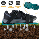 Heavy Duty Lawn Aerator Shoes with Adjustable Straps