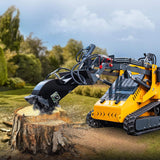 Heavy-Duty Mini Skid Steer Stump Grinder Attachment With Carbide Steel Teeth (SAK57481)