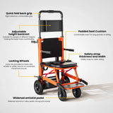Motivo Heavy-Duty 440LBS Motorized Stair Climbing Wheelchair [FDA-Approved] (SAK47103)