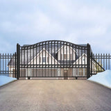 [12-18FT] Heavy-Duty Paris-Style Premium Steel Sliding Driveway Gate (SAK14850)