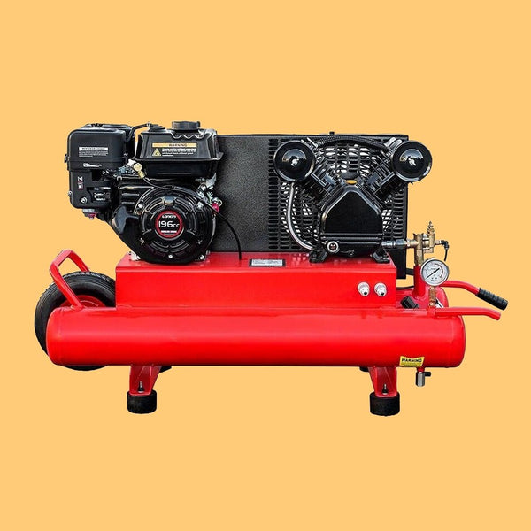 Heavy Duty Portable Gas-Powered Twin Stack Air Compressor Tank, 10 GAL (97461582)