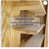 Heavy-Duty Shed Shelf Bracket Kits