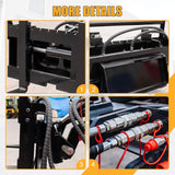 Heavy-Duty Skid Steer Pallet Fork Attachment With Lateral Shift (SAK29135)