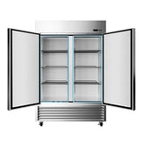 Large 49 Cu.Ft. Two Door Stainless Steel Commercial Industrial Restaurant Freezer, 54" (SAK57246)