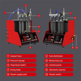 Heavy Duty Ultrasonic Fuel Gas Injector Car Cleaner Tester Machine, 4 Cylinder (97236540)