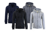 Heavy Fleece Lined Zippered or Pullover Hoodie - Size XXXL