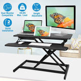 Height Adjustable Standing Desk Converter Workstation