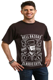Hell Razors Men's Bamboo Viscose/Organic Cotton Short Sleeve Graphic T-Shirt
