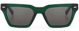 Hermossa HM-1664 04 Green Square Sunglasses 52mm