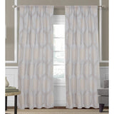 2-Piece Set: Hexagon Strié Window Curtain Panel Pair