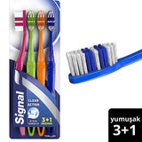 Signal Soft Bristle Manual Toothbrush - Gentle Oral Care, Ergonomic Design for Effective Teeth Cleaning