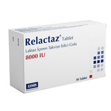 Relactaz Lactase Enzyme Supplement - 30 Tablets for Lactose Intolerance Relief & Digestive Aid