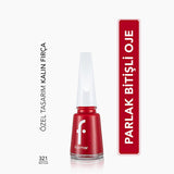 Flormar Nail Enamel - Long-Lasting, Nourishing Nail Polish with Magnesium & Calcium - Red Flag (321)