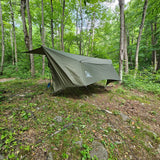 12 ft Hammock Tarp with Storm Doors | Hideaway Rain Fly