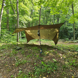 12 ft Hammock Tarp with Storm Doors | Hideaway Rain Fly