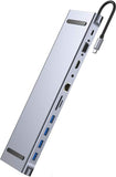 HIEARCOOL UCN-3270 USB Type C Hub Pro Laptop Docking Station 11 in 1 Gray