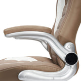 High Back Executive Sport Race Office Chair With Flip-up Arms