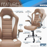 High Back Executive Sport Race Office Chair With Flip-up Arms
