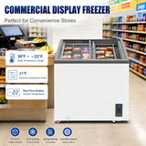 High-Efficiency Commercial Display Chest Freezer With Sliding Glass Door (SAK53174)