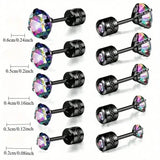High-End Synthetic Zirconia Earrings