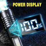 High Lumens Rechargeable LED Flashlights with Built In Battery