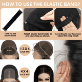 High Quality 13x4 Lace Frontal Glueless Wigs Human Hair Kinky Straight 4x4 HD Lace Closure Wig 4C Edge Baby Hair Brazilian Bob