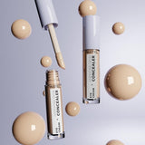 Pastel Makeup Eye Cream + Hydrating Satin Concealer: Brighten & Conceal Dark Circles - 24H Hydration for Radiant Eyes