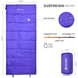HOLLEGEND Envelope Lightweight Portable Sleeping Bag