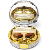 Honbay Fashion Marble Contact Lens Case with Mirror