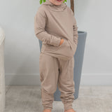 Hooded Jogger Set Just Taupe