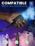 Hookah Pump with 1300 mAh Rechargeable Battery Electric Hookah Air Pump Kit with Led Light Mini Hookah Pump Starter   Universal Shisha Hookah Starter Kit Helper Hookah Starter Vacuum