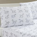 Horses Printed Sheet Set