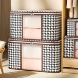Houndstooth Large Storage Bag